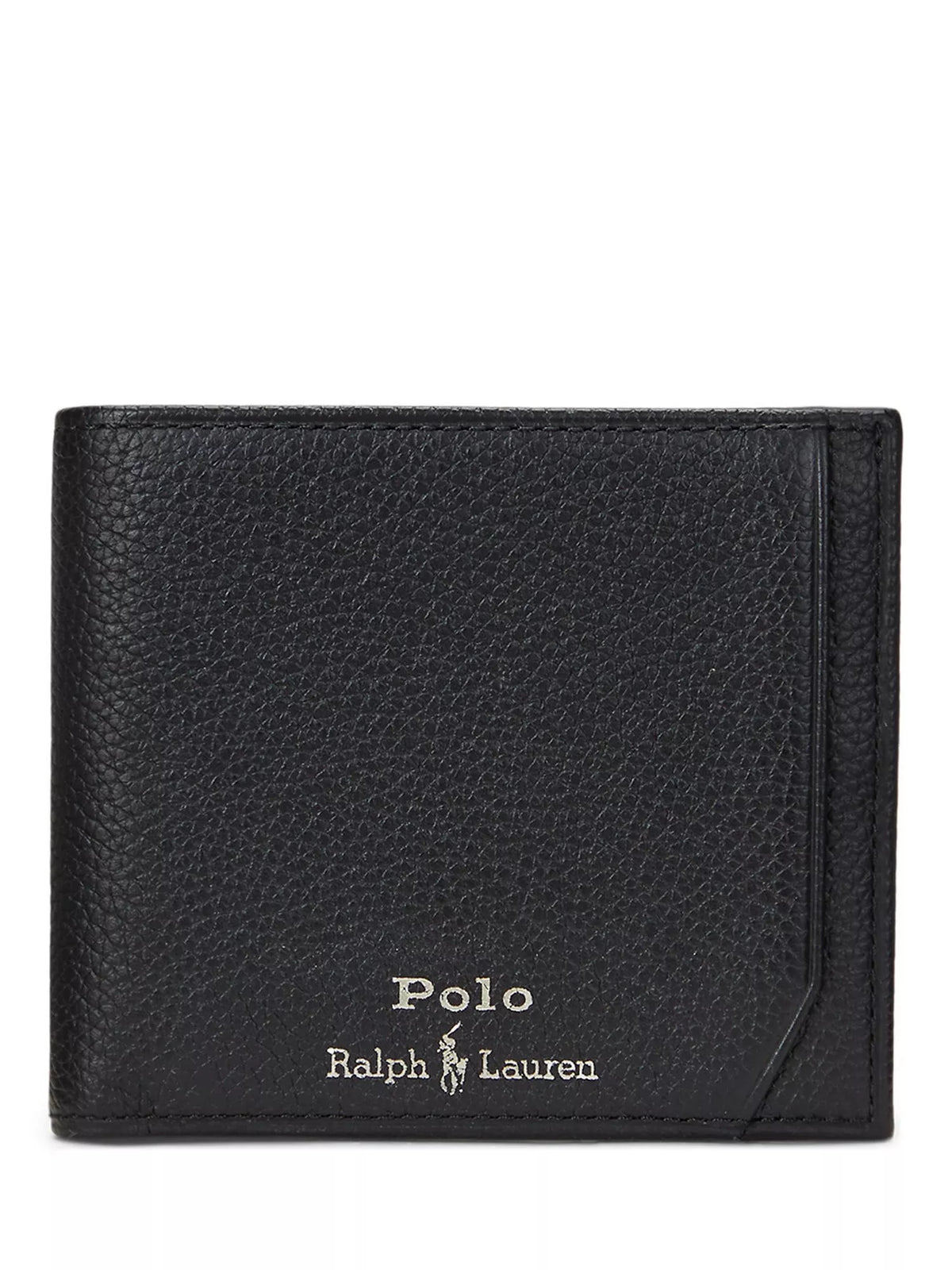 Ralph Lauren black leather wallet with foil logo (British brand)