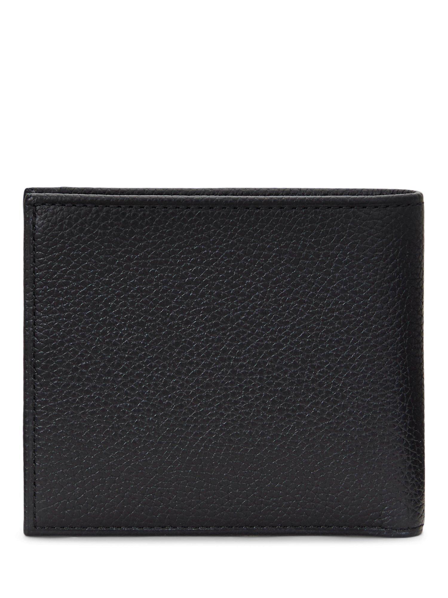 Ralph Lauren black leather wallet with foil logo (British brand)