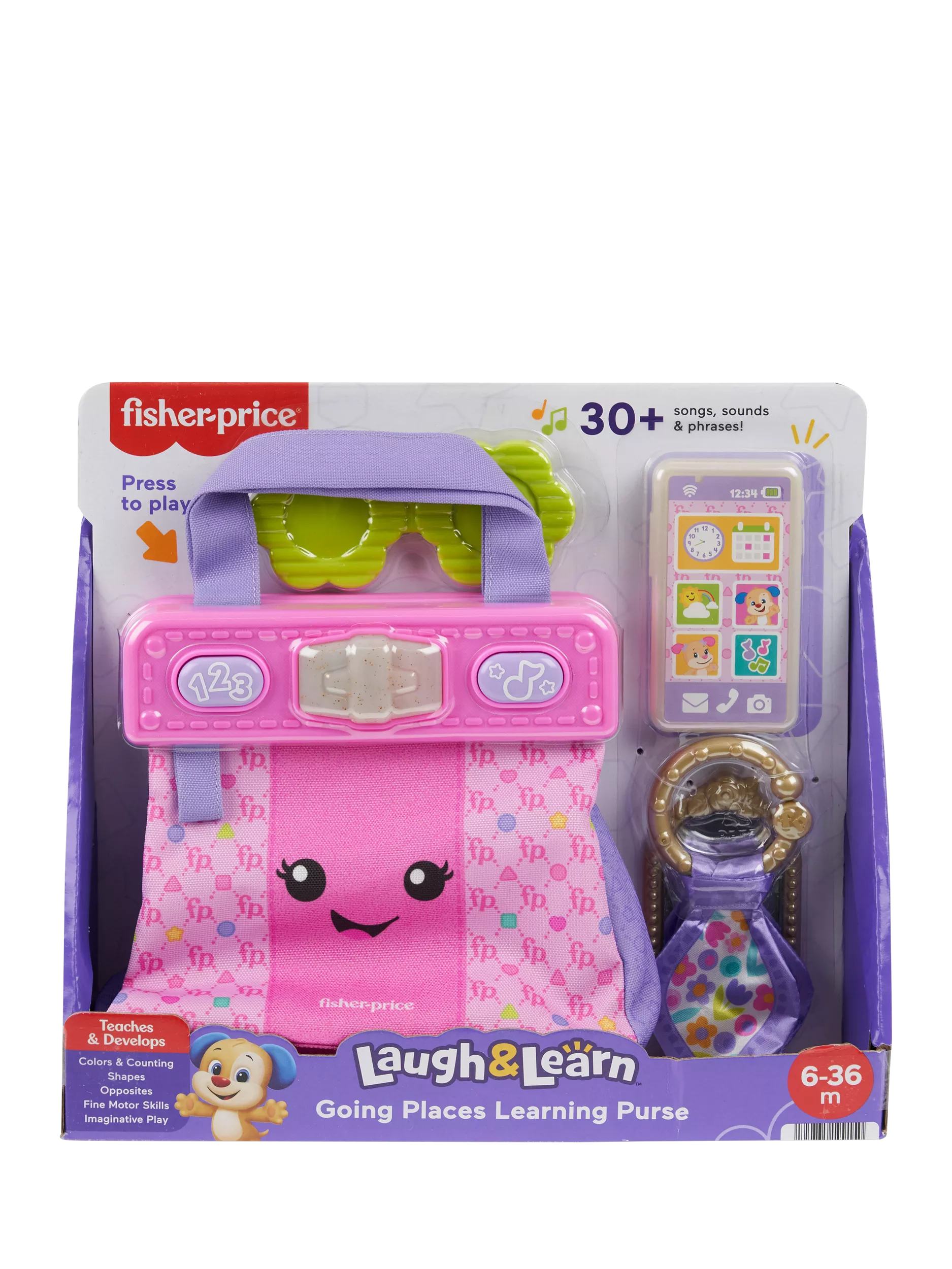 Fisher-Price Laugh & Learn learning purse baby toy imported from the UK