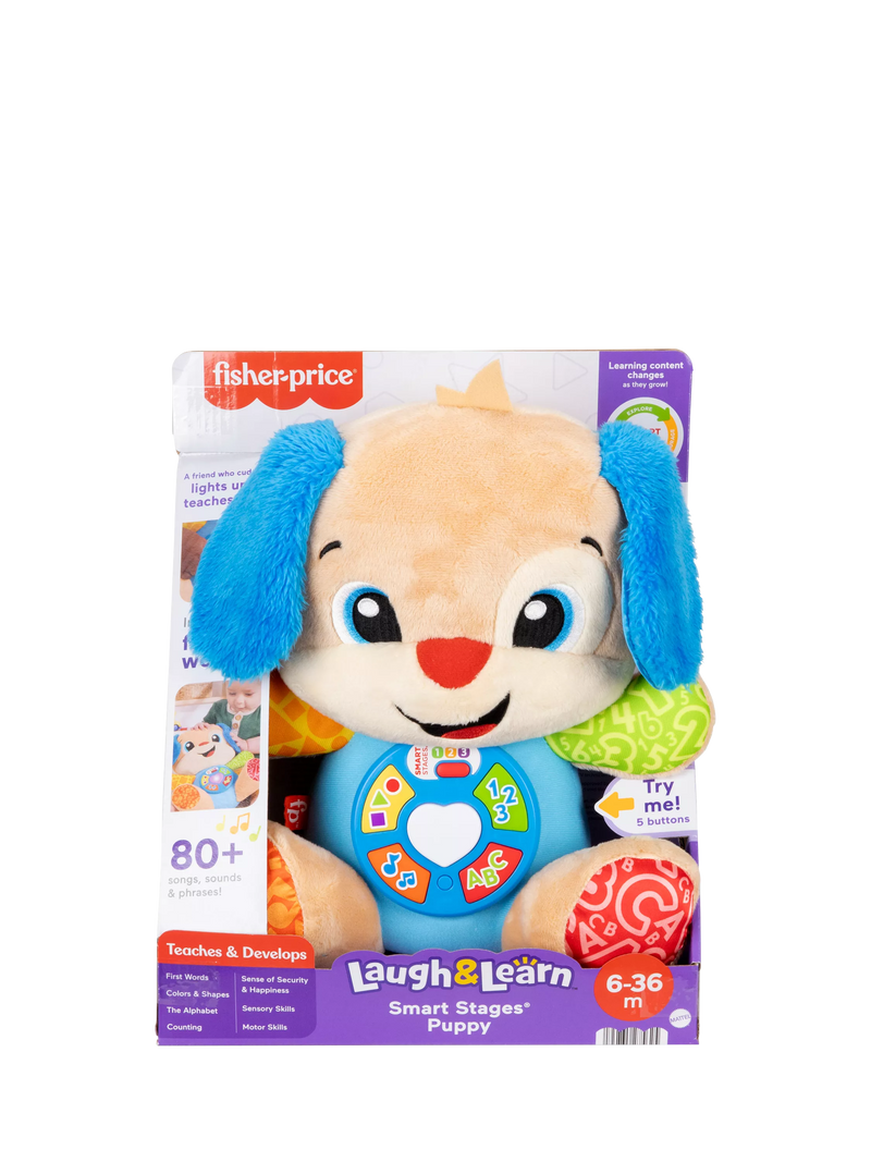 Fisher-Price Smart Stages Puppy plush musical toy - British product