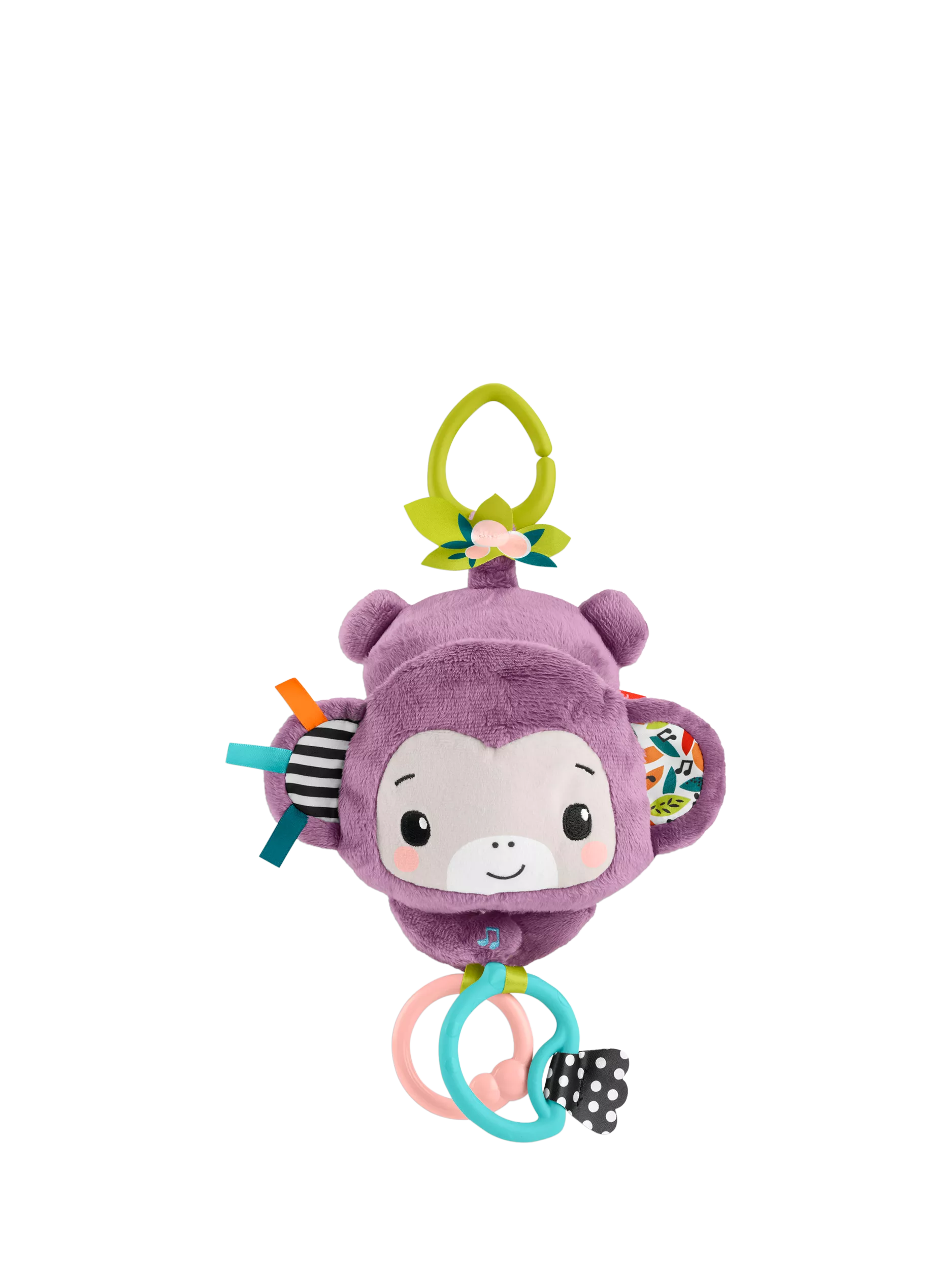 Fisher-Price Purple Monkey baby activity stroller toy, UK version