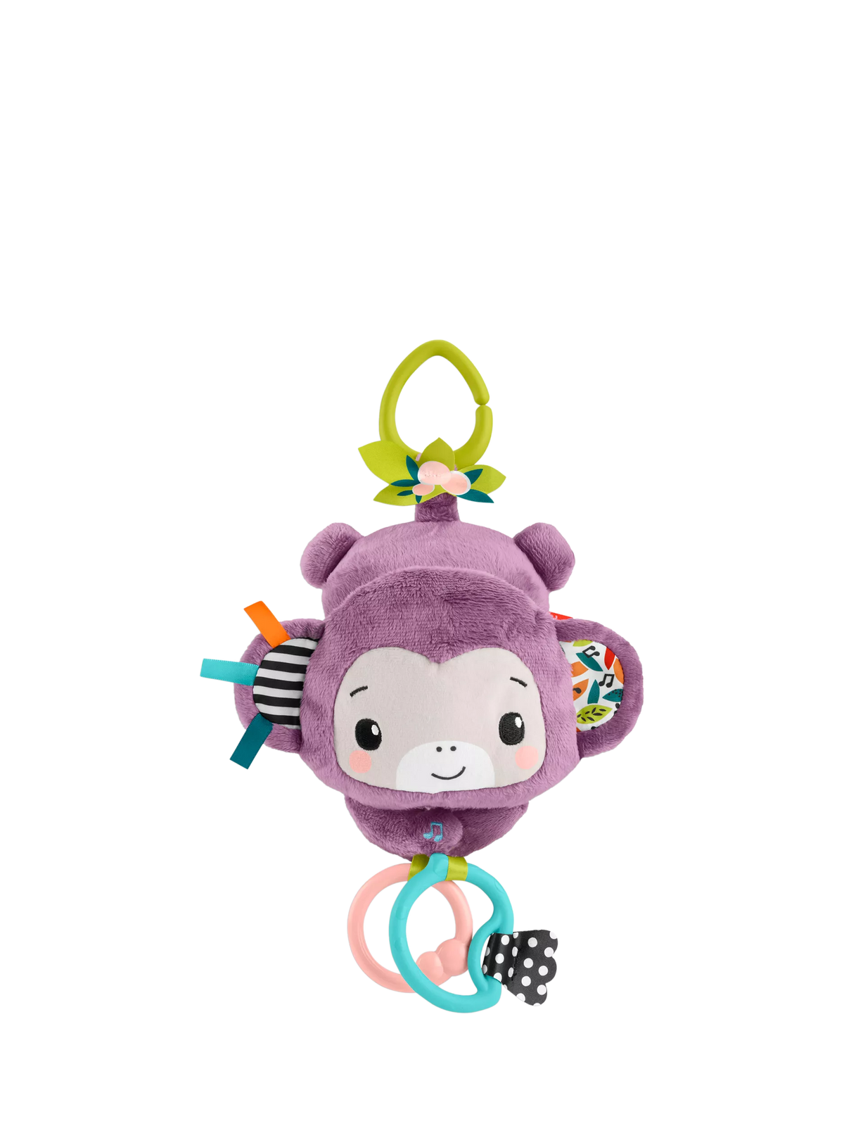 Fisher-Price Purple Monkey baby activity stroller toy, UK version