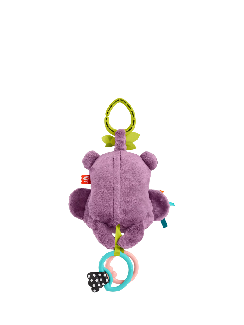 Fisher-Price Purple Monkey baby activity stroller toy, UK version