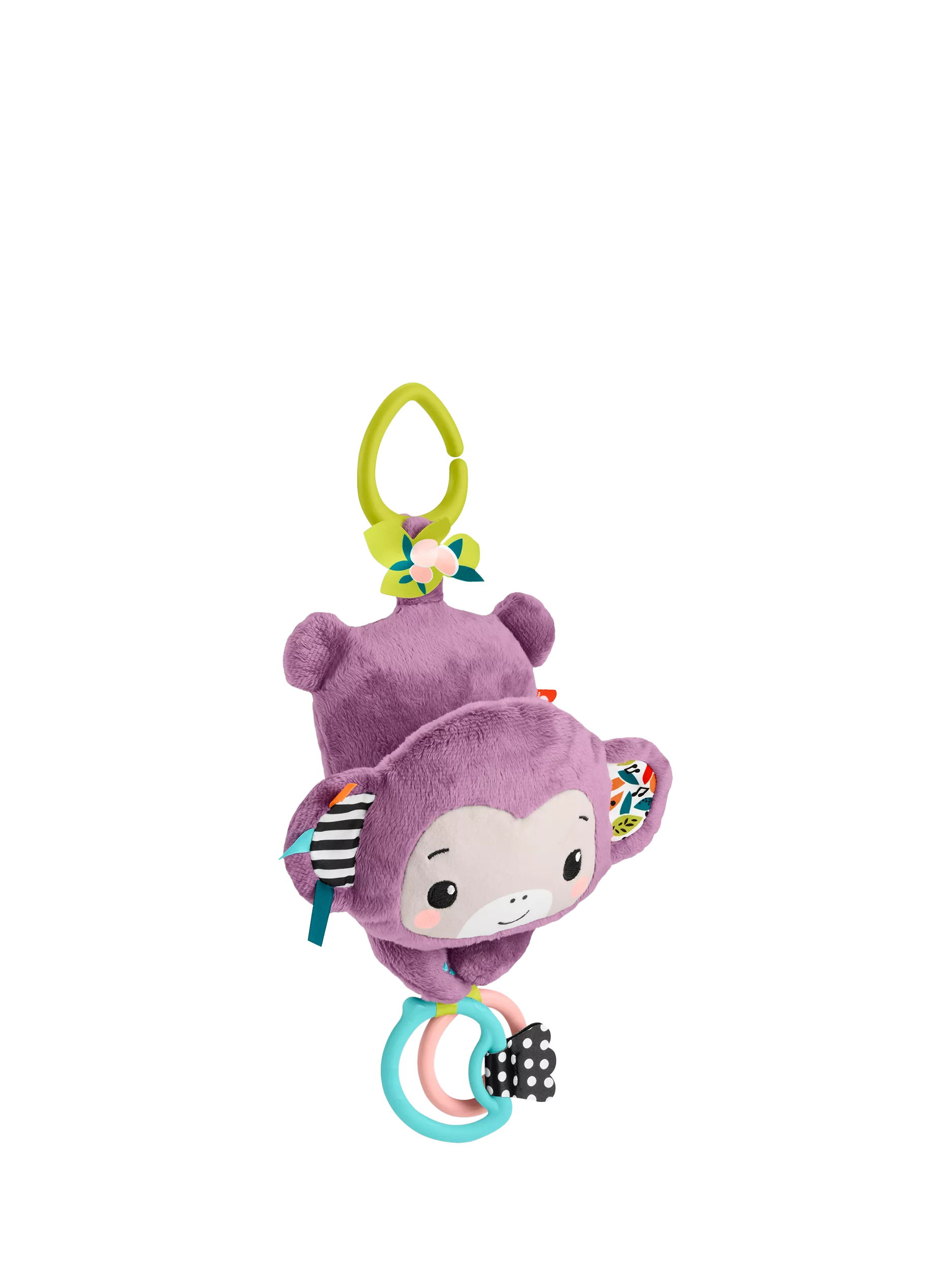 Fisher-Price Purple Monkey baby activity stroller toy, UK version