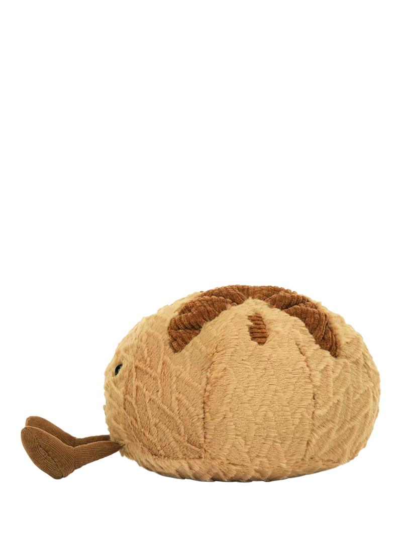 Sourdough Plush Soft Toy with Stitched Smile and Cord Legs