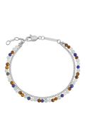 BARTLETT LONDON Tiger's Eye Lapis double beaded bracelet, imported from the UK