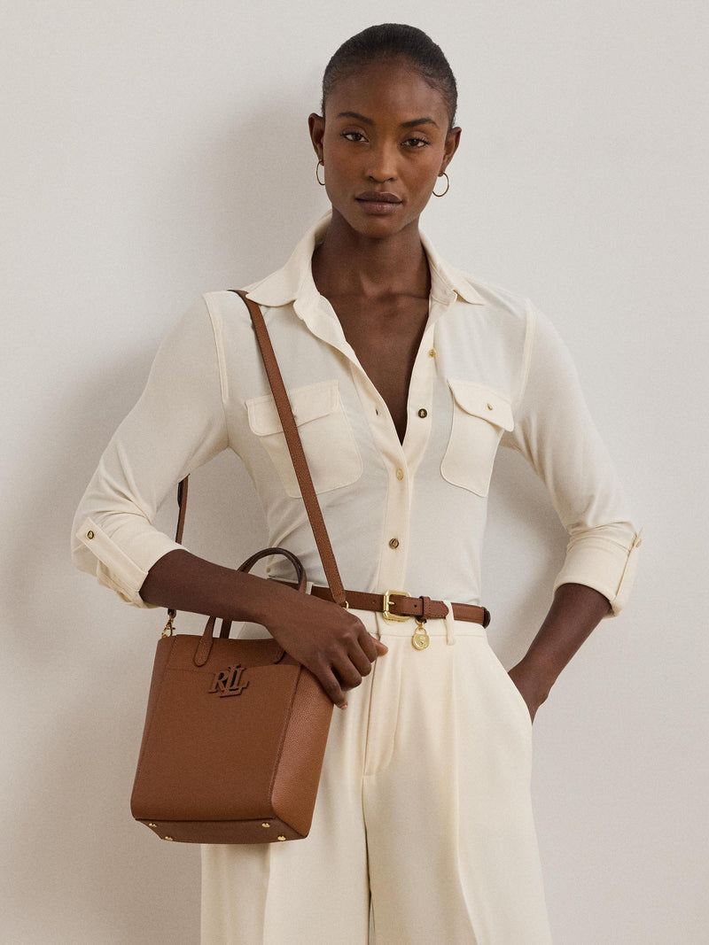 Ralph Lauren small pebbled leather tote bag, UK version