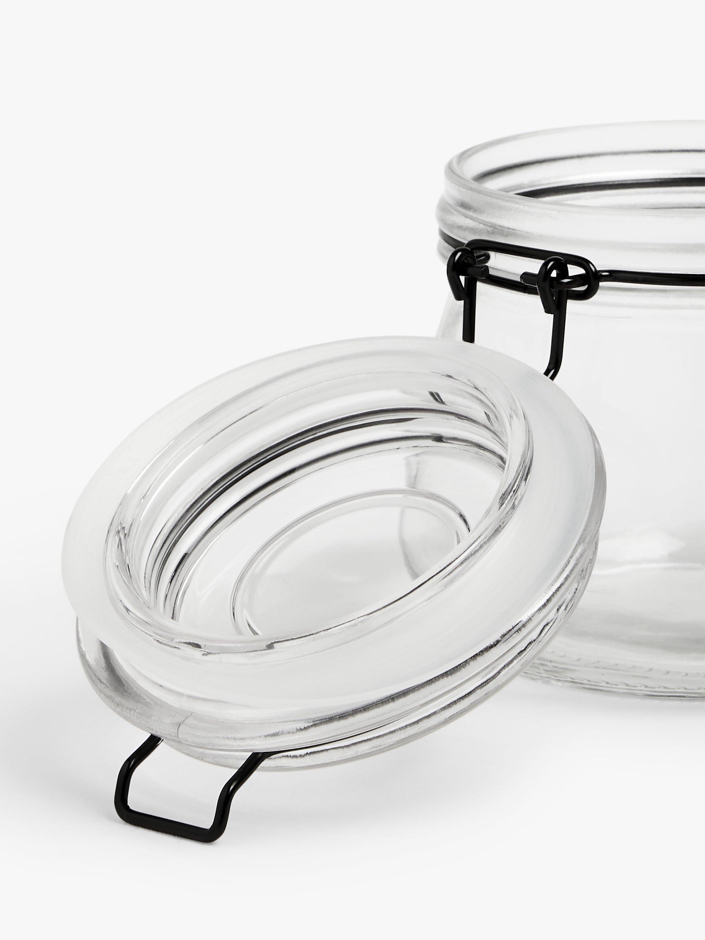 John Lewis glass storage jar clip-top 500ml, UK version