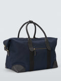 John Lewis cotton canvas overnighter bag with leather corners, UK version