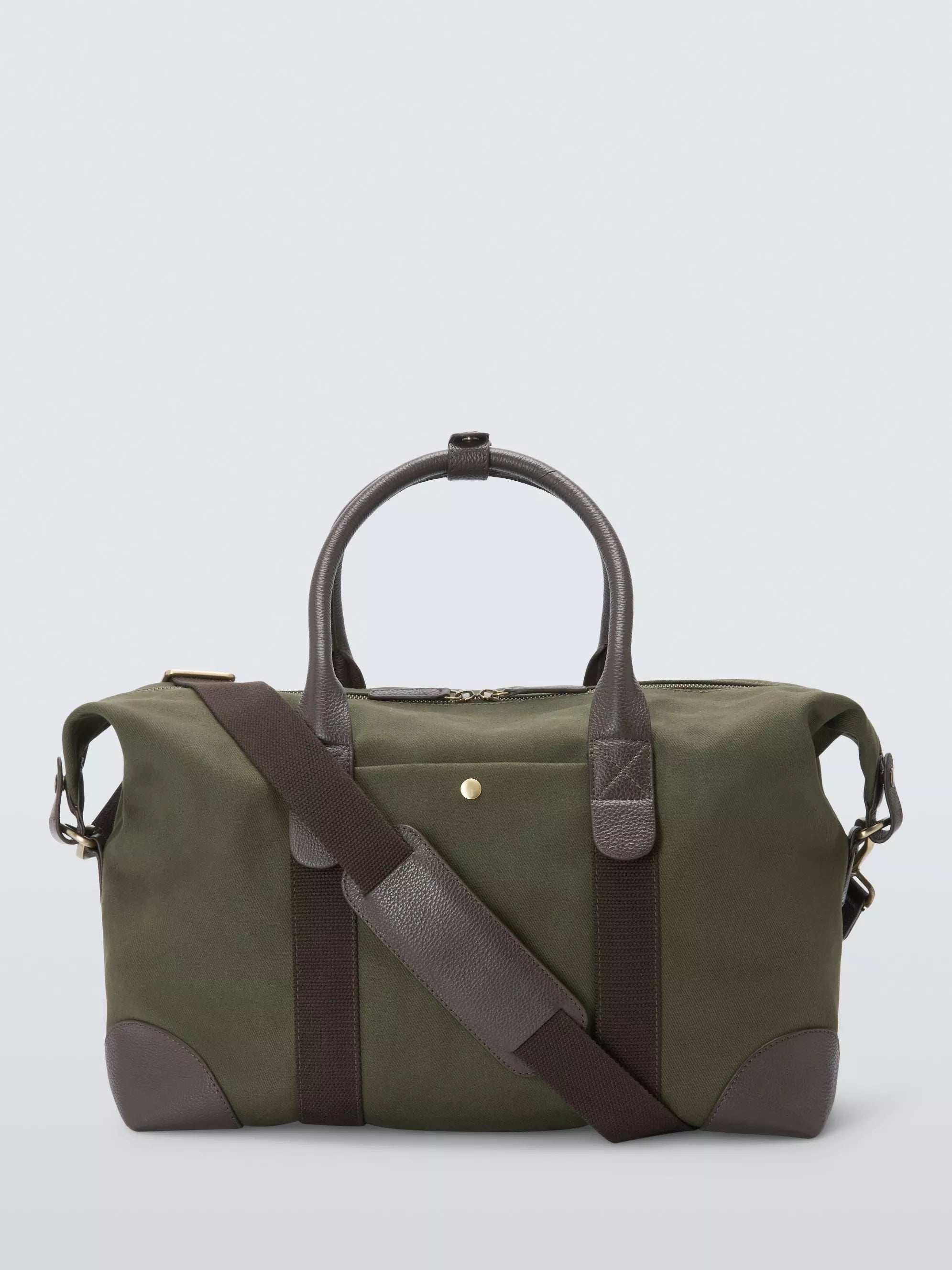 John Lewis Cotton Canvas Overnighter Bag