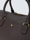 John Lewis leather weekender bag large, imported from the UK