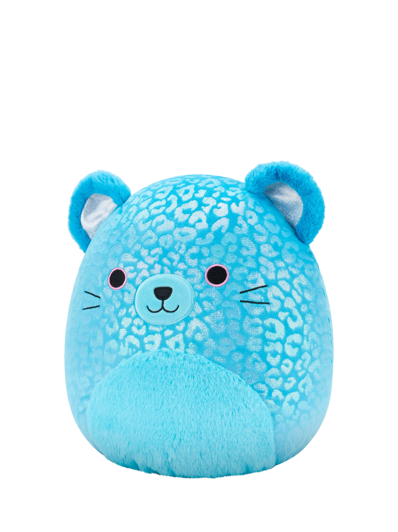 Squishmallows Sarge blue jaguar plush soft toy - British product