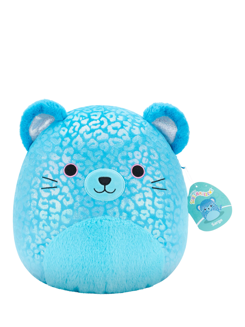 Squishmallows Sarge blue jaguar plush soft toy - British product