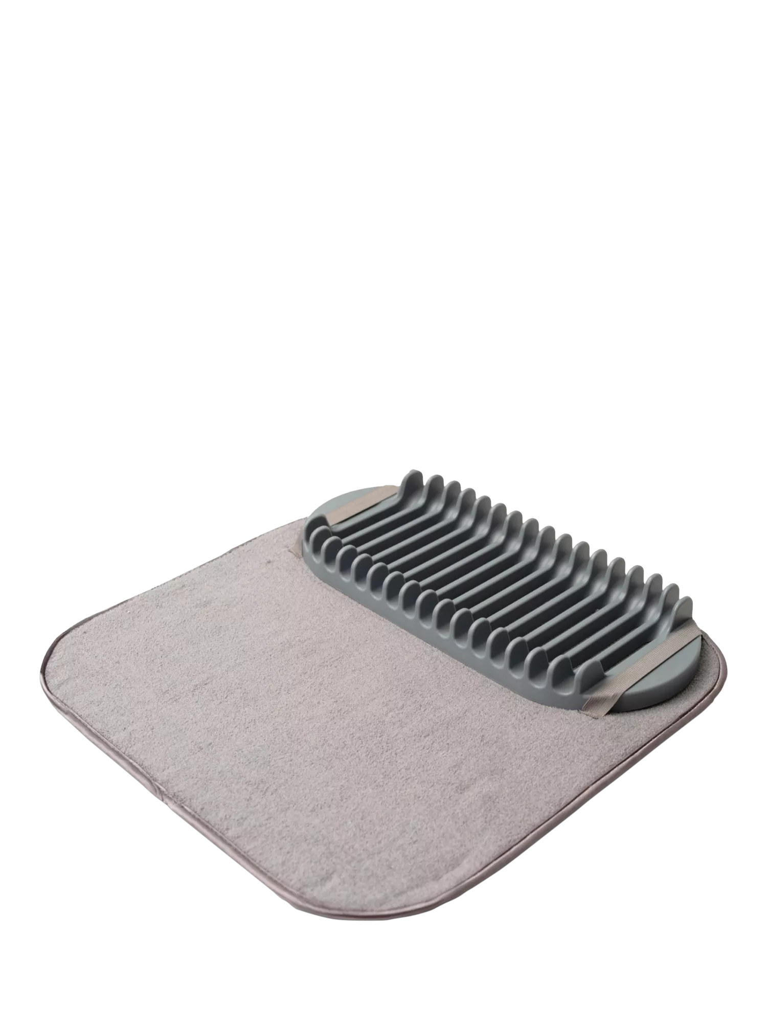 ADDIS grey microfibre sink mat with drying rack, UK version