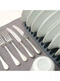 ADDIS grey microfibre sink mat with drying rack, UK version