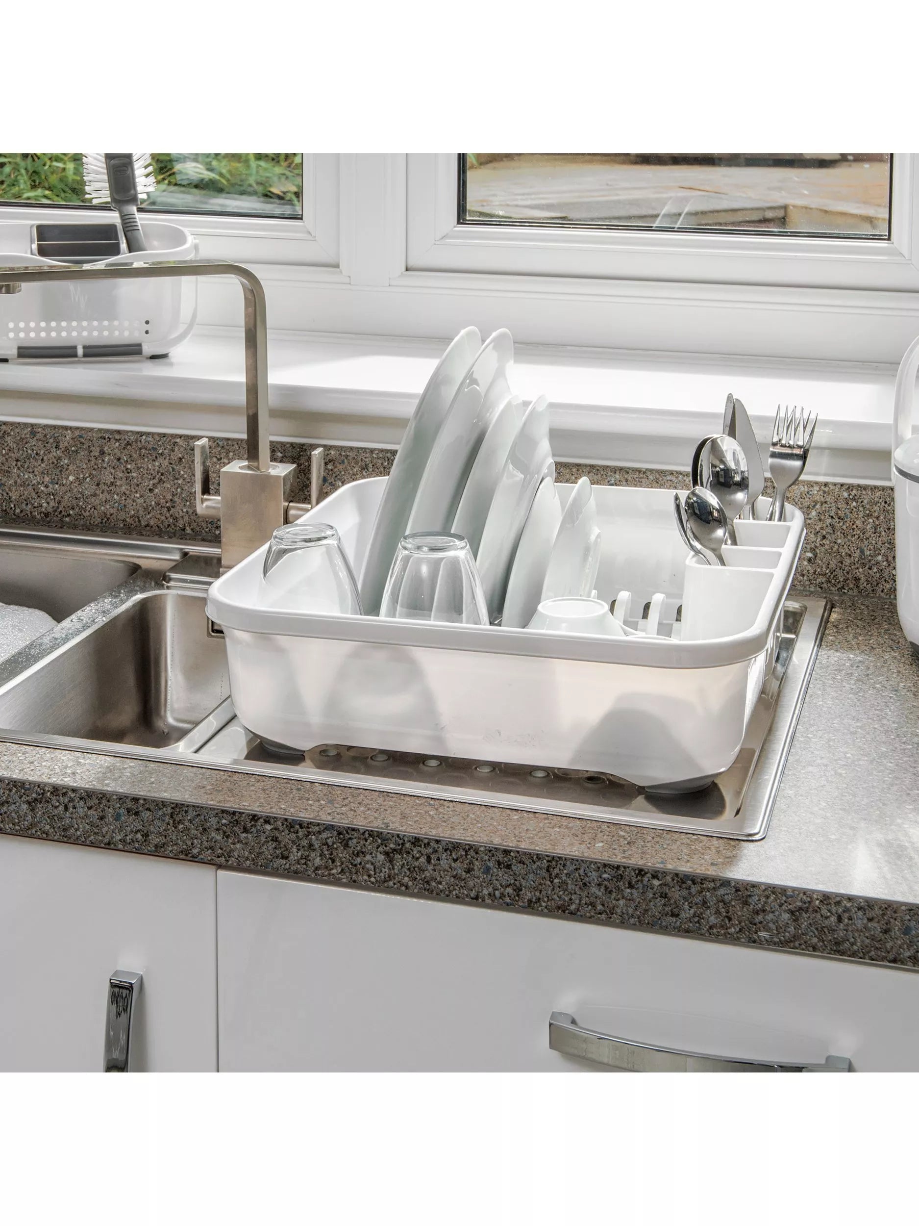 ADDIS Premium Draining Station white grey kitchen drying rack (British brand)
