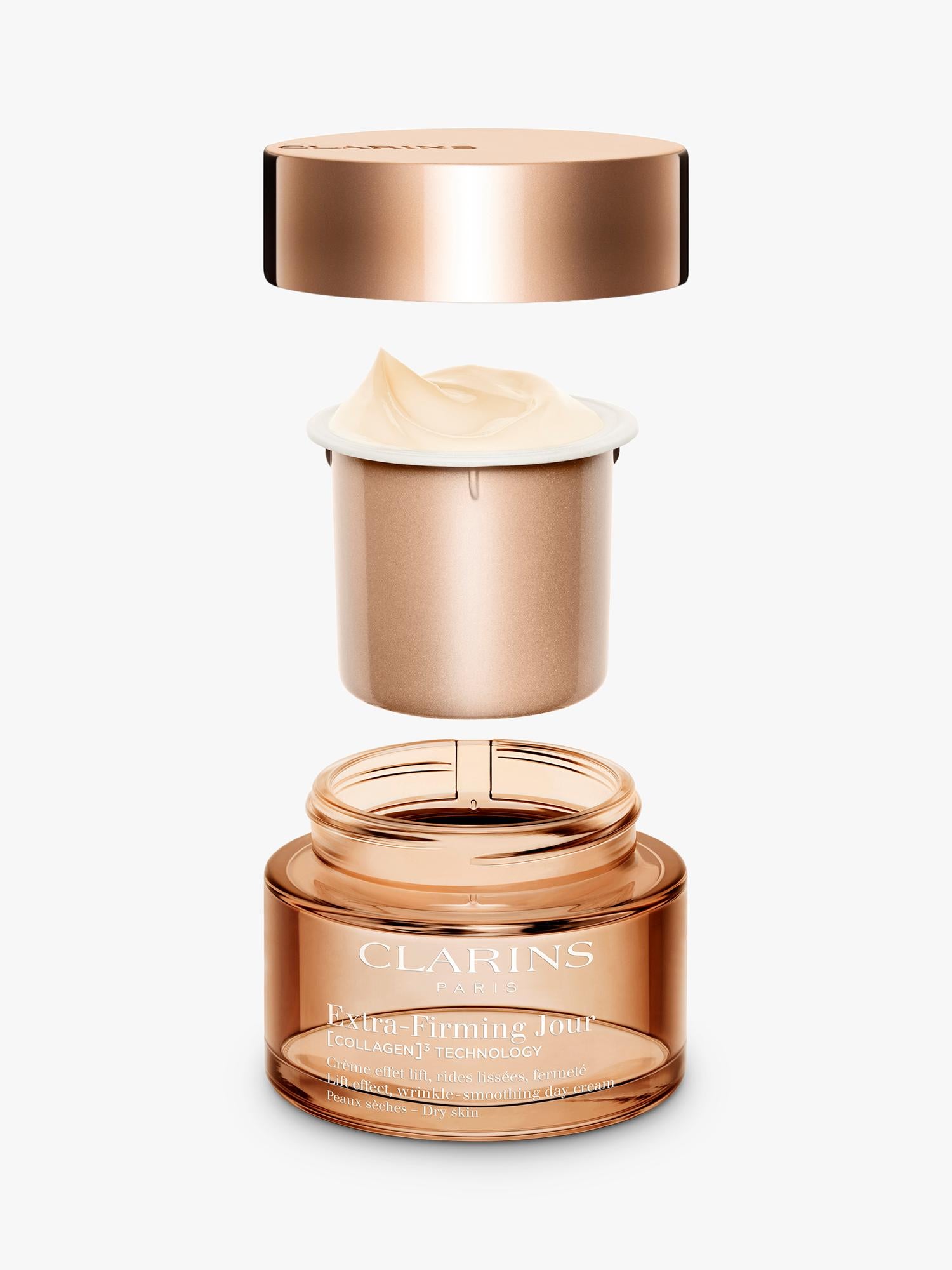 Clarins Extra-Firming Day Cream Dry Skin Refill 50ml, imported from the UK
