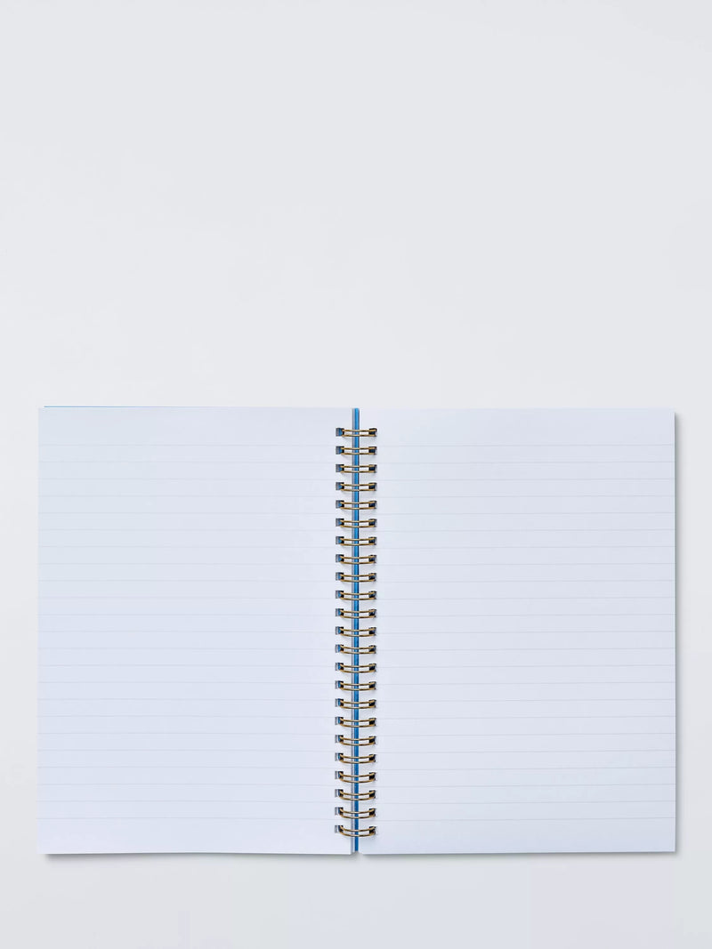 John Lewis wavy floral notebook with 160 lined pages (British brand)