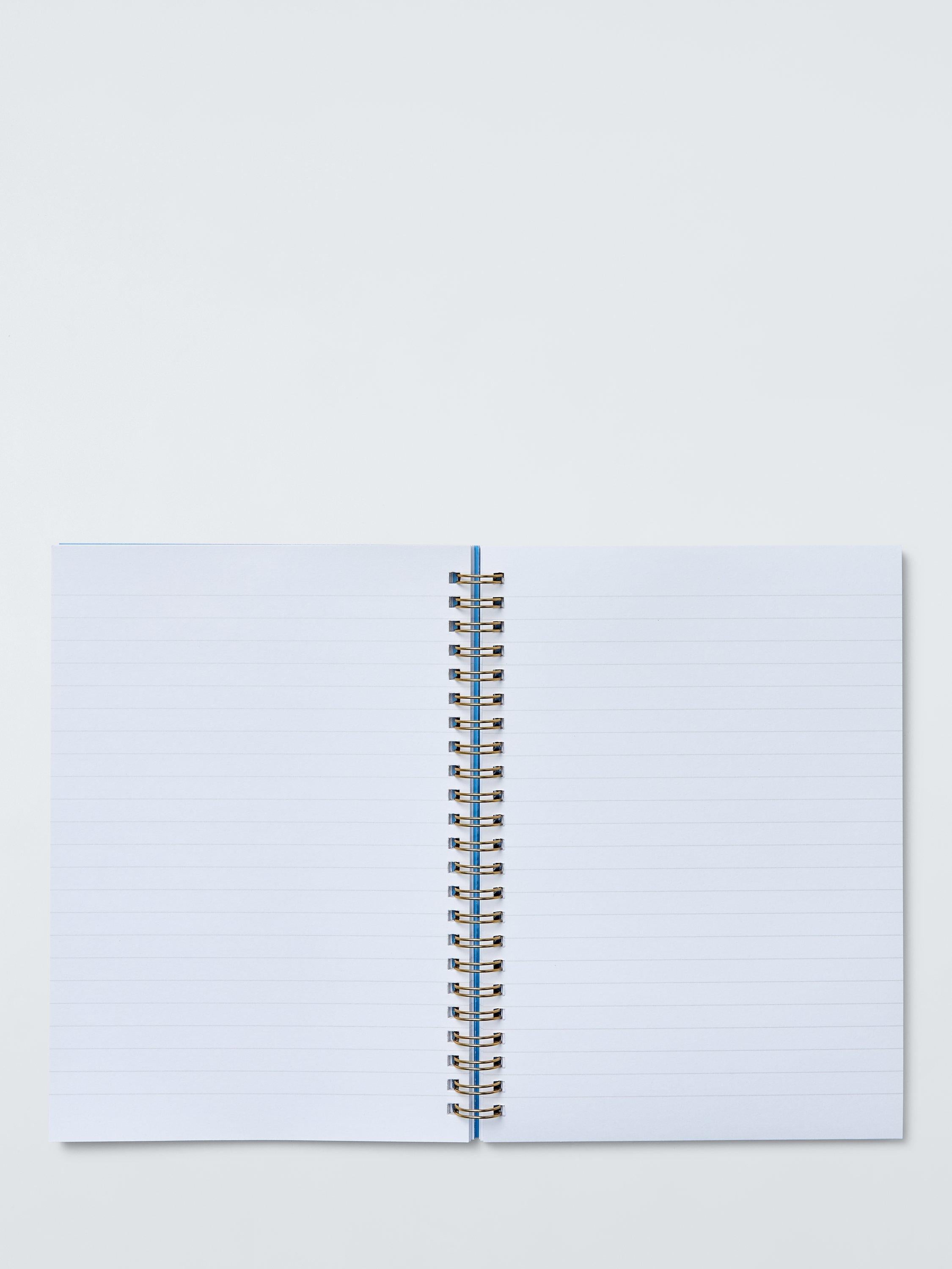 John Lewis wavy floral notebook with 160 lined pages (British brand)