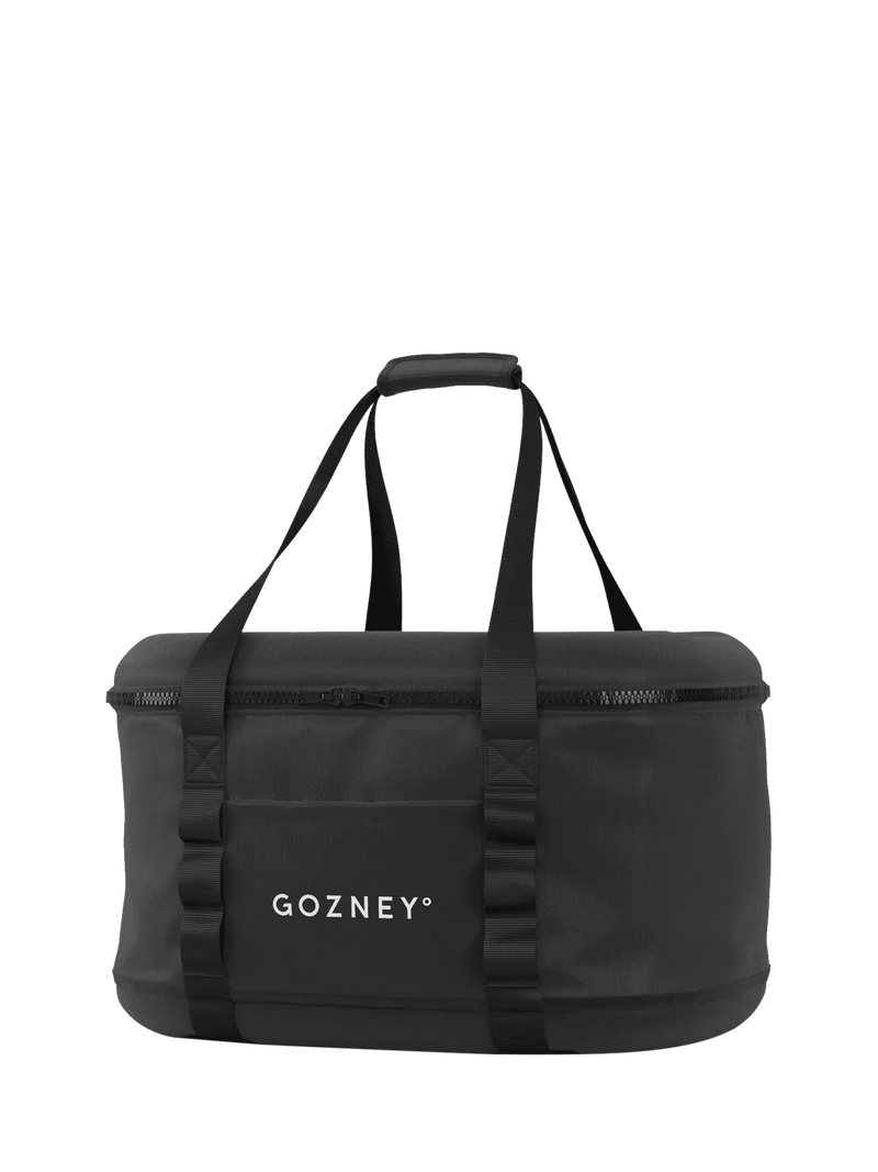 Gozney black portable pizza oven travel bag, imported from the UK