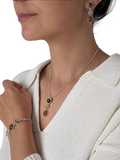 Be-Jewelled geometric cut Baltic amber triple drop earrings - British product