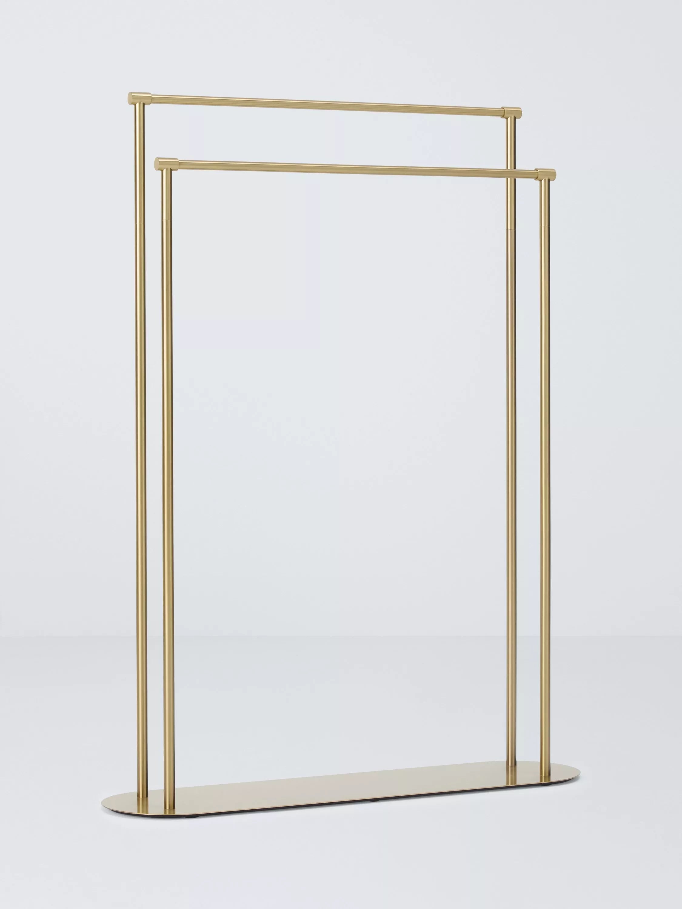 John Lewis double towel rail brushed brass freestanding, UK version
