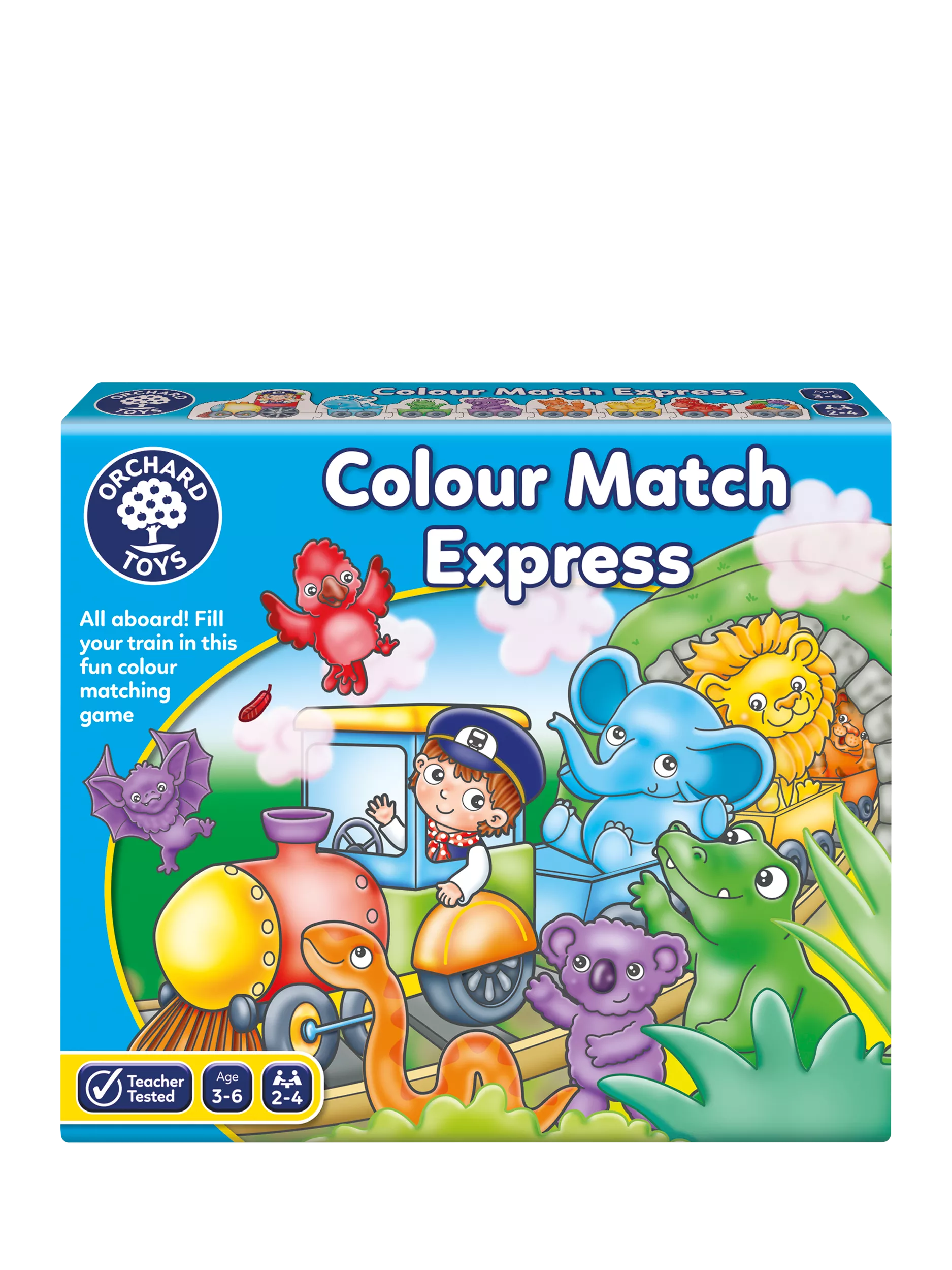 Orchard Toys Colour Match Express board game, imported from the UK