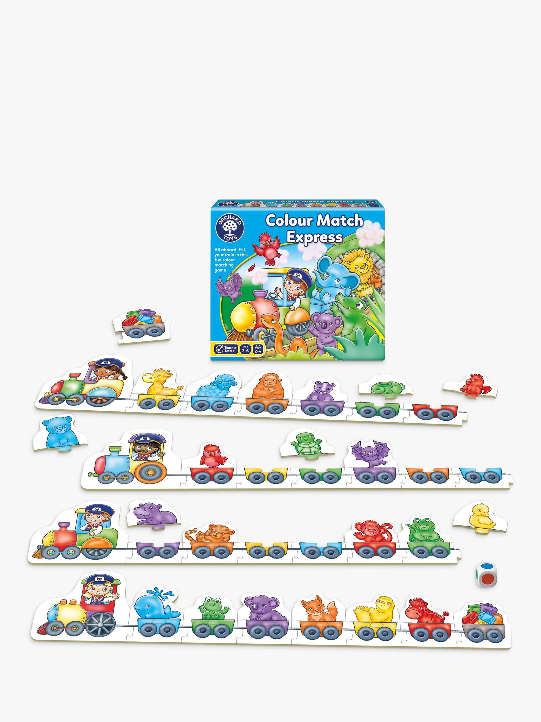 Orchard Toys Colour Match Express board game, imported from the UK