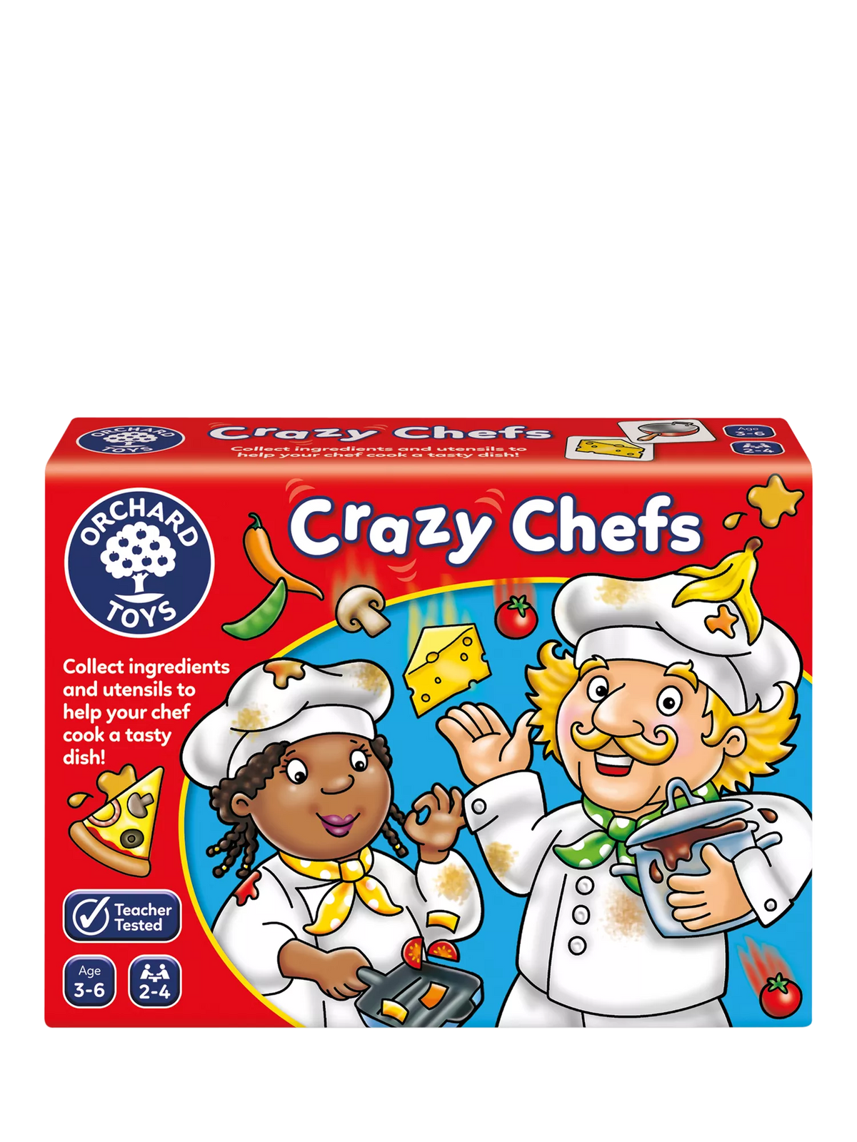 Orchard Toys Crazy Chefs board game for kids (British brand)