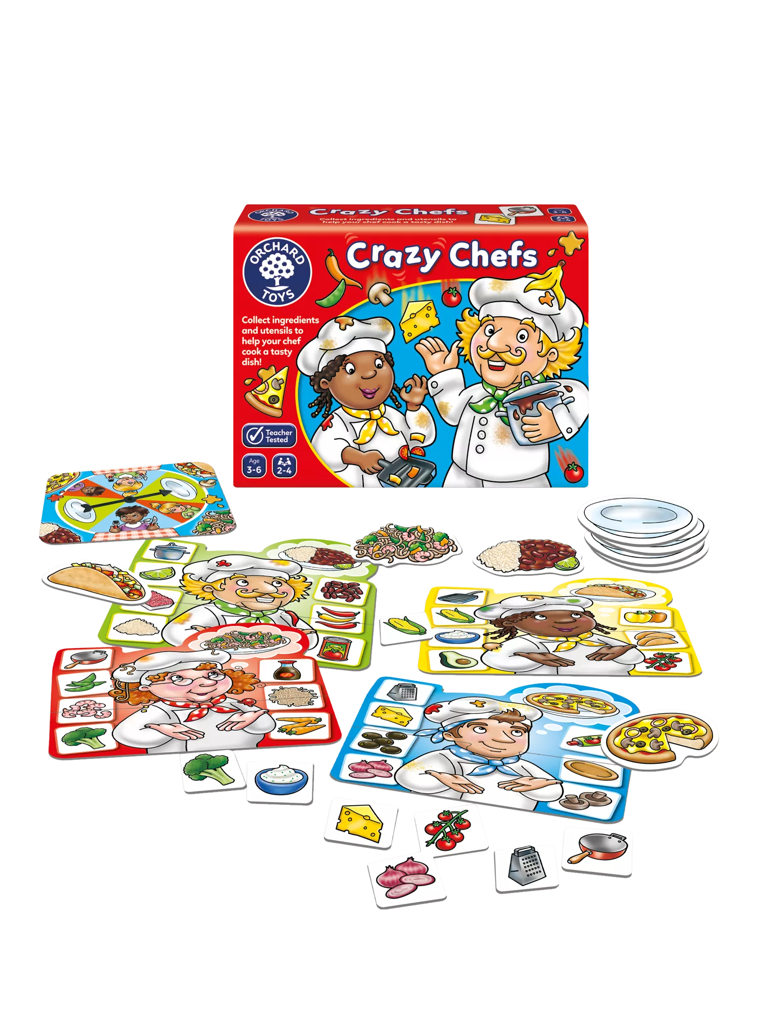 Orchard Toys Crazy Chefs board game for kids (British brand)