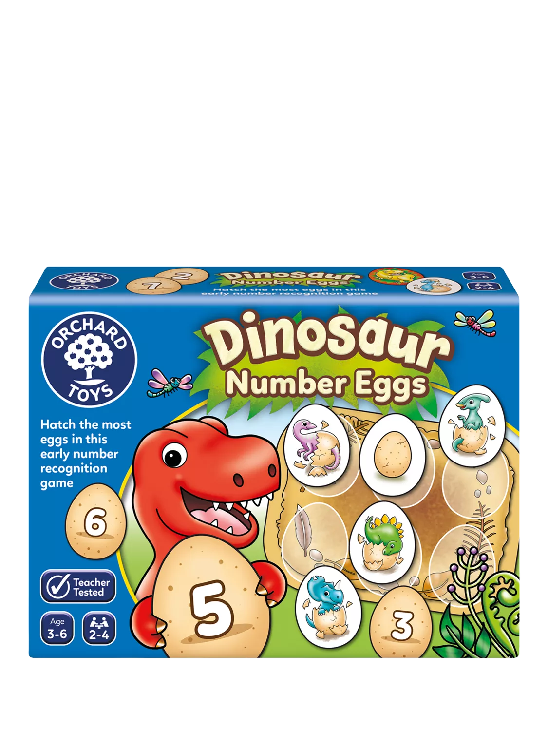Orchard Toys Dinosaur Number Eggs board game (British brand)