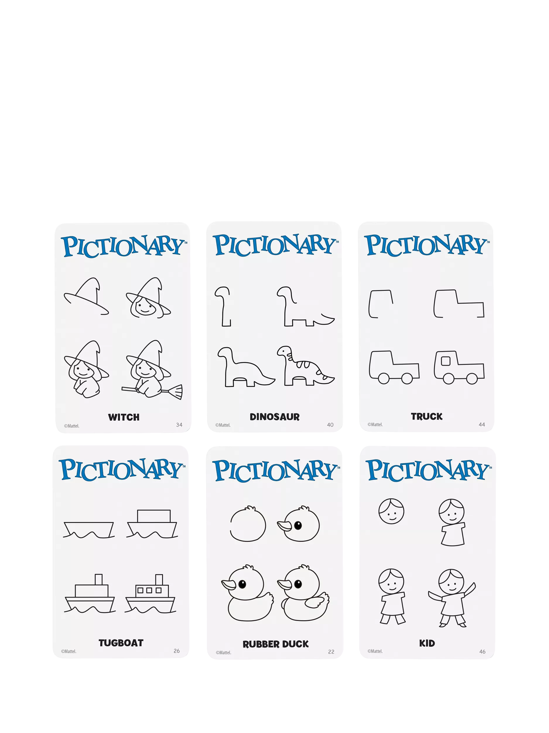 Mattel Pictionary board game (British brand)
