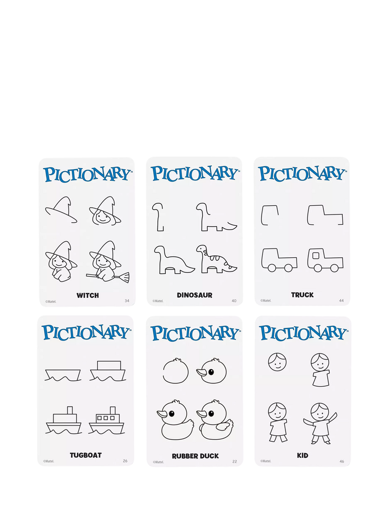 Mattel Pictionary board game (British brand)