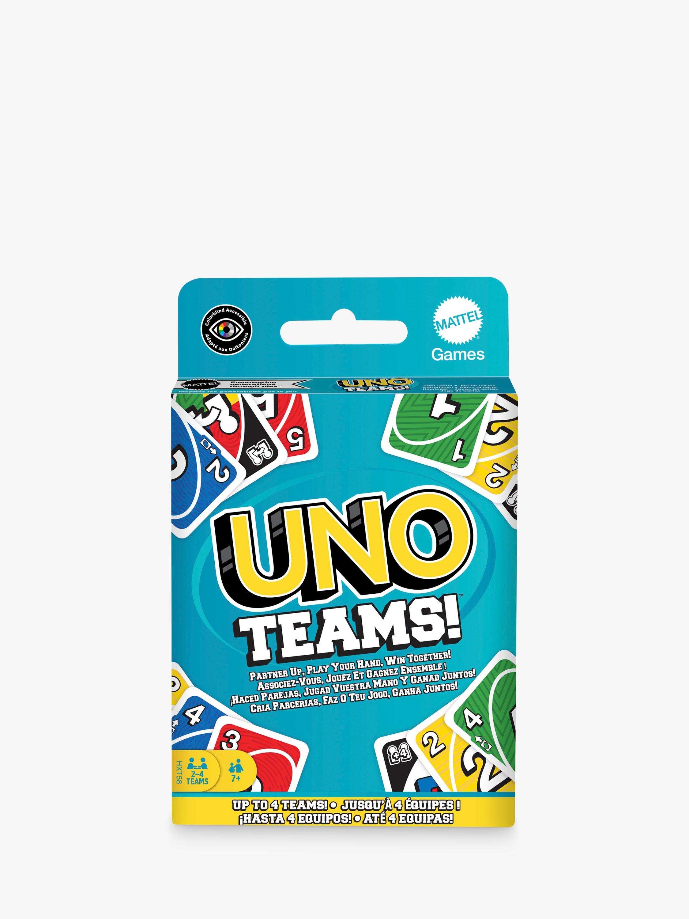 Mattel UNO Teams card game, UK version