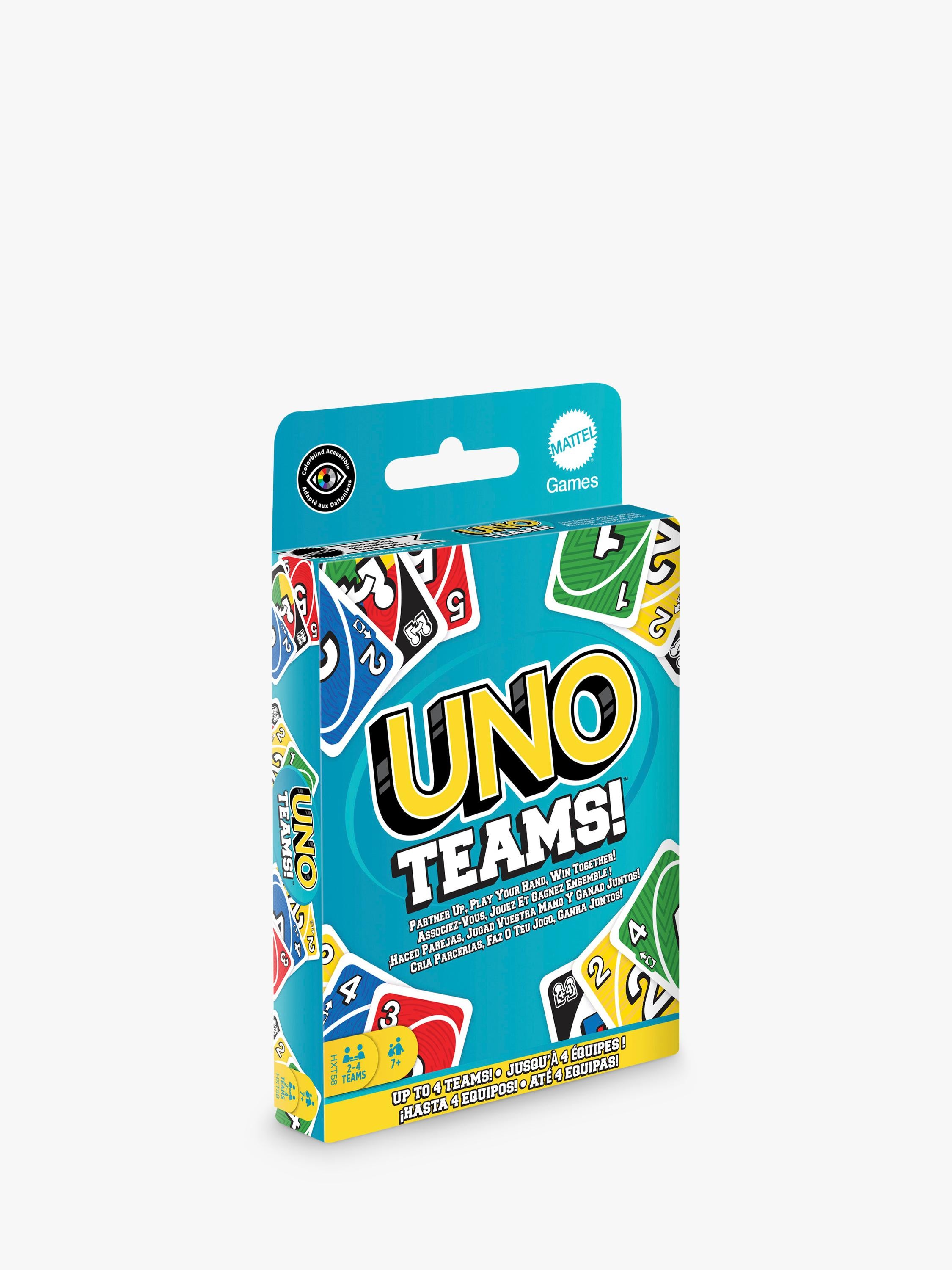 Mattel UNO Teams card game, UK version