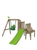TP Toys toddler wooden swing set with slide and sandpit (British brand)