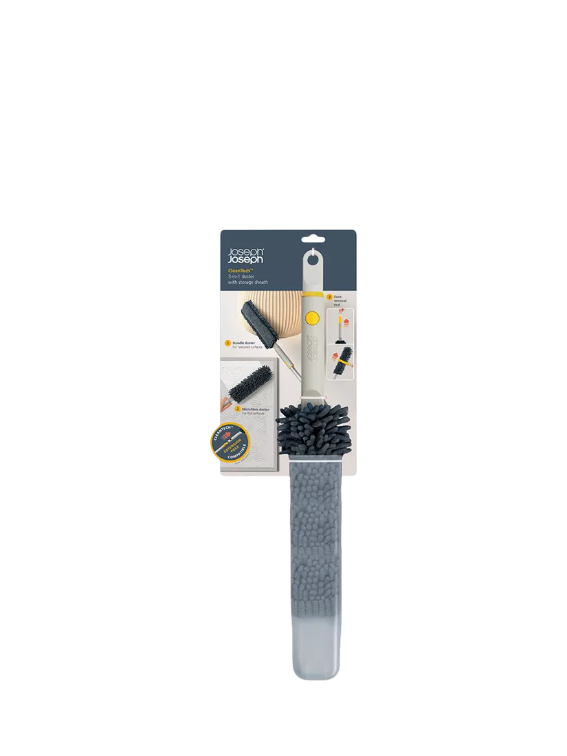 Joseph Joseph CleanTech Duster with Storage Light Stone, UK version