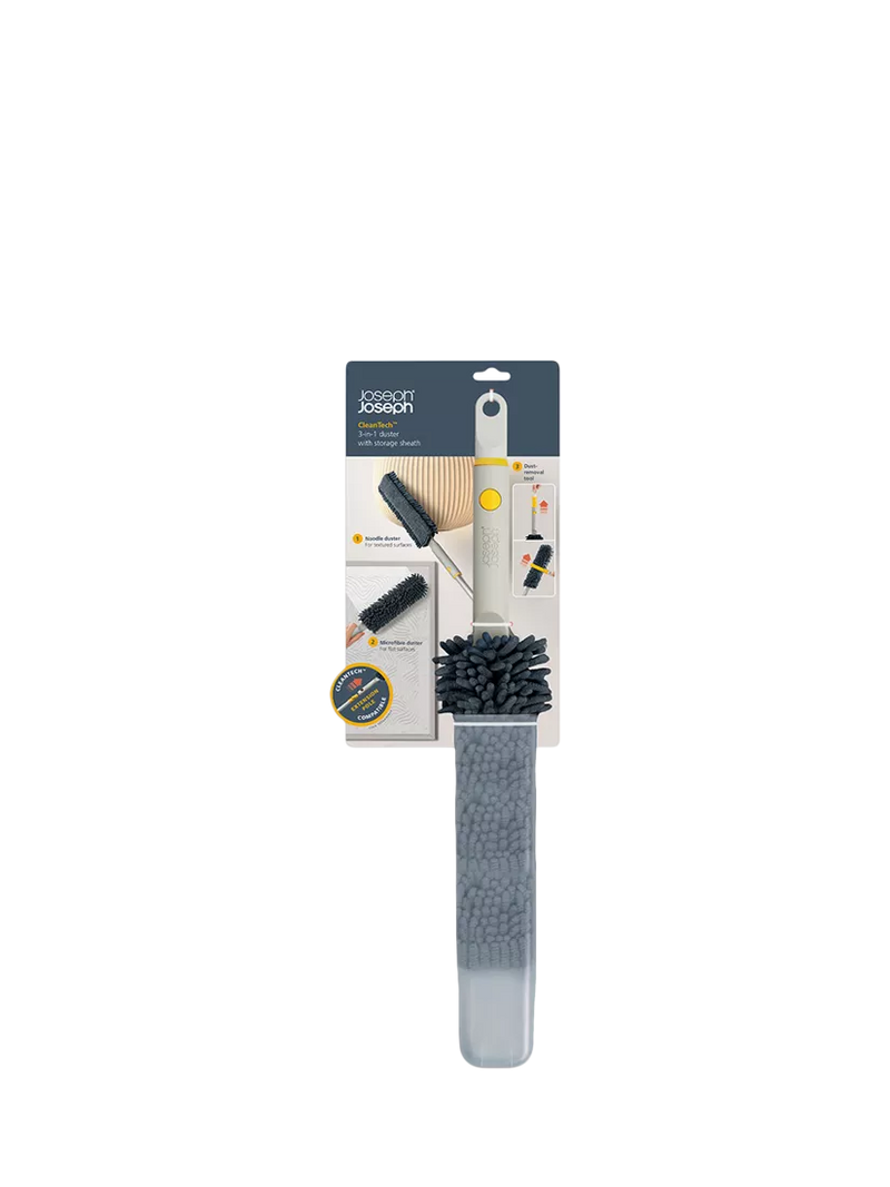 Joseph Joseph CleanTech Duster with Storage Light Stone, UK version