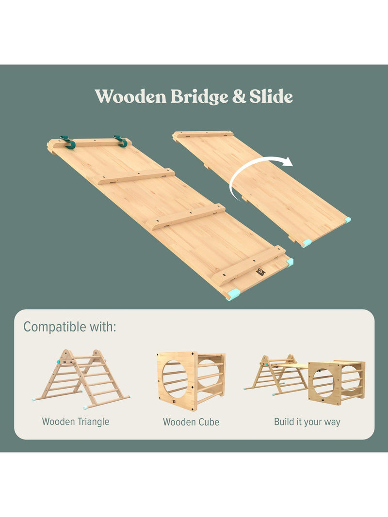 TP Toys Active Tots Wooden Bridge and Slide - British product