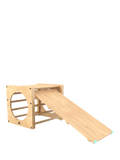 TP Toys wooden climbing cube with bridge and slide (British brand)