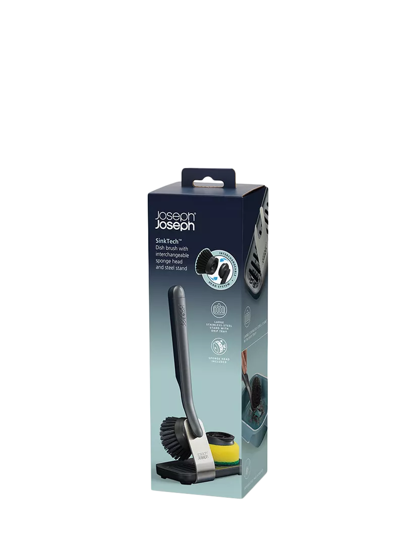 Joseph Joseph SinkTech washing-up brush with stand (British brand)