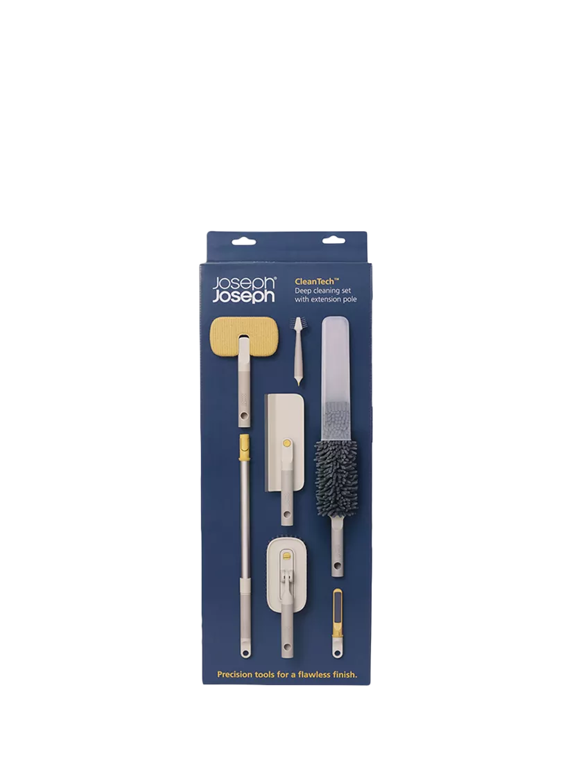Joseph Joseph deep cleaning set with telescopic pole and multiple tools, UK version