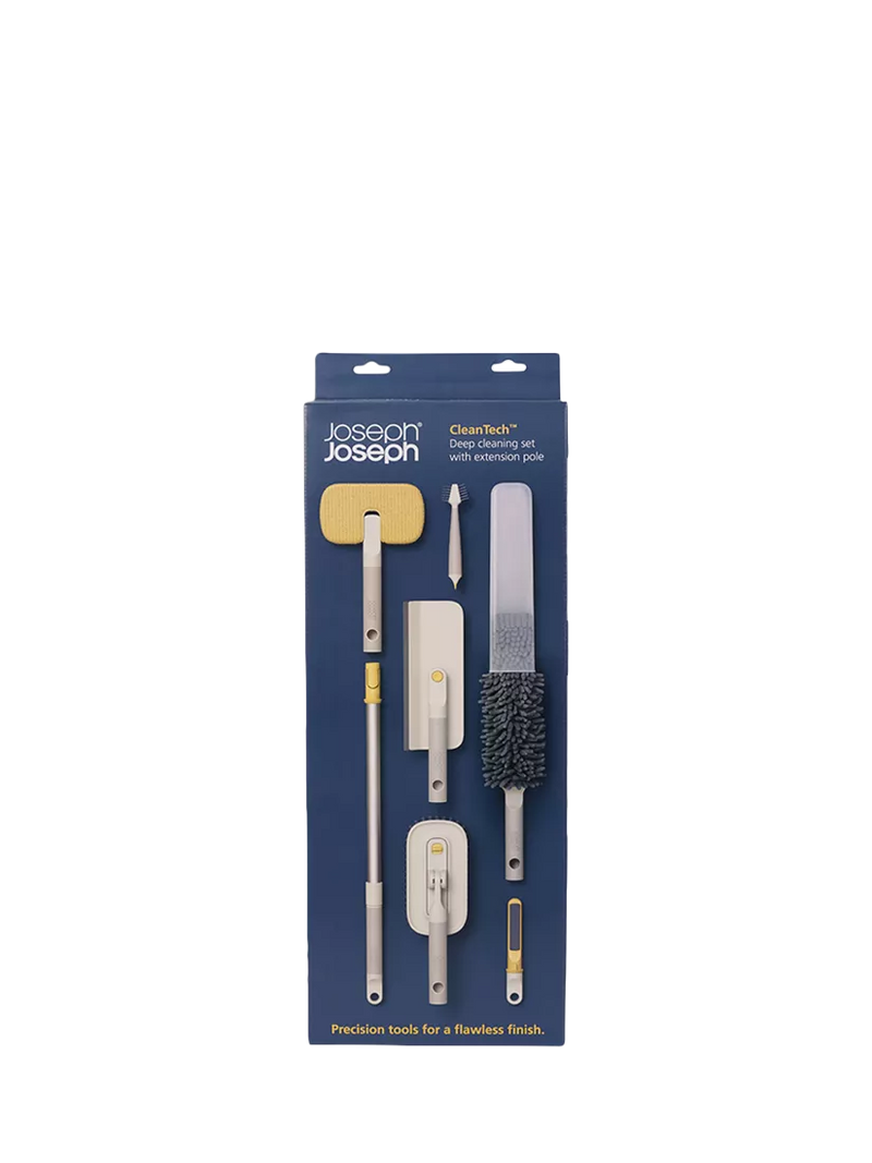 Joseph Joseph deep cleaning set with telescopic pole and multiple tools, UK version