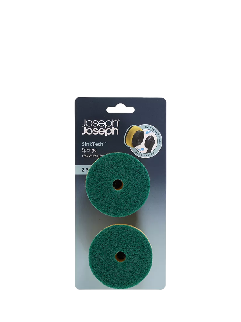 Joseph Joseph sponge replacement heads pack of 2 yellow, imported from the UK