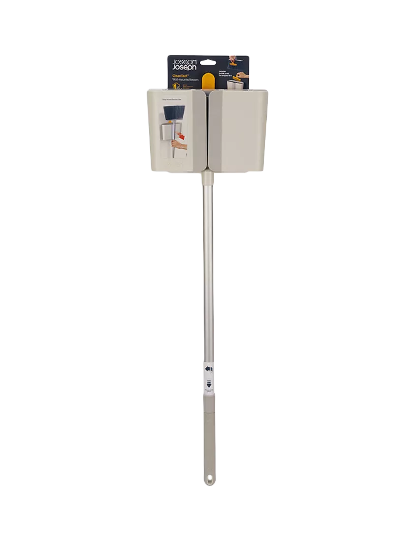 Joseph Joseph CleanTech Wall Mounted Broom Stone, UK version