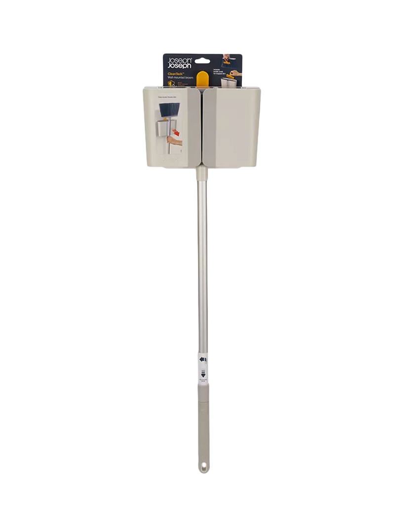 Joseph Joseph CleanTech Wall Mounted Broom Stone, UK version