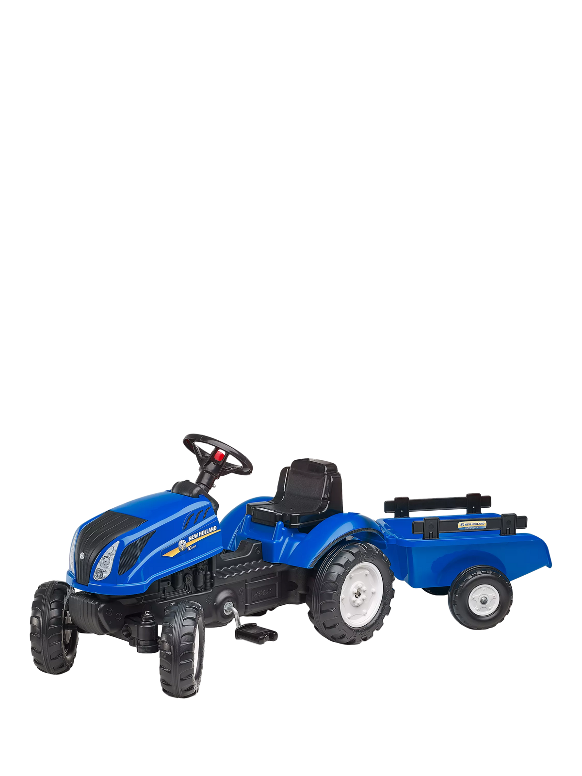 Mookie New Holland pedal tractor with trailer, UK version
