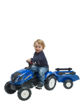 Mookie New Holland pedal tractor with trailer, UK version