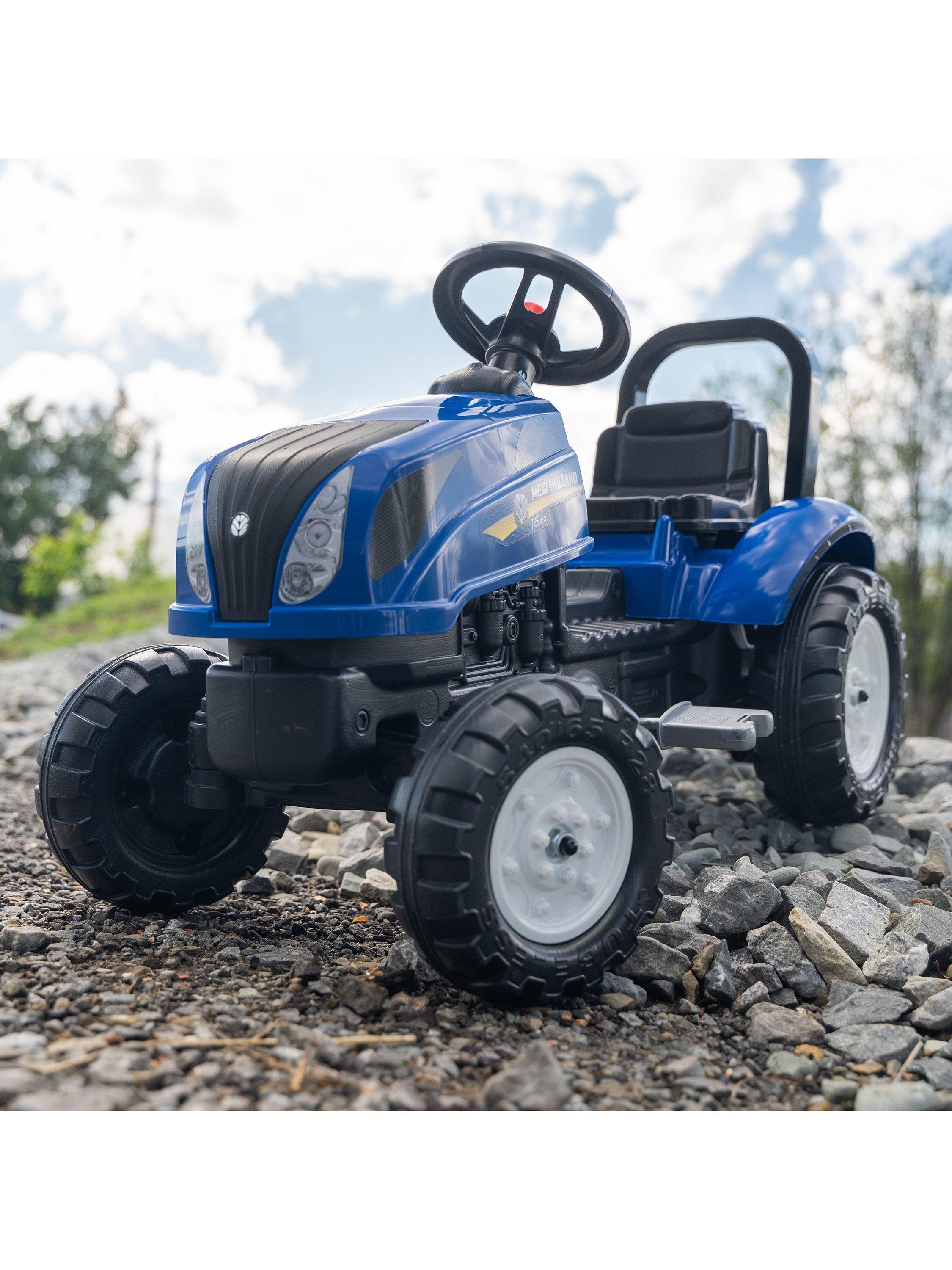 Mookie New Holland pedal tractor with trailer, UK version