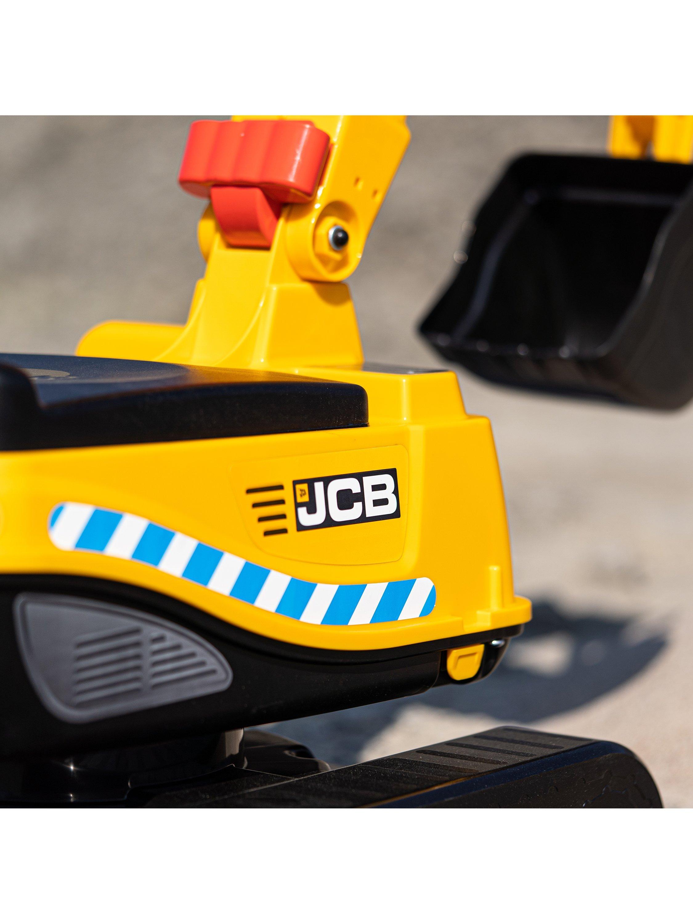 Mookie Fully Articulated JCB Digger ride-on toy, UK version